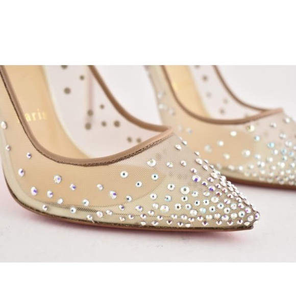 Christian louboutin follies strass pump white - Picture 3 of 5